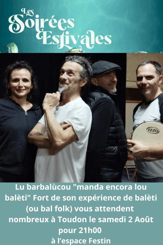 Programme Estivales 2025 pour Toudon !