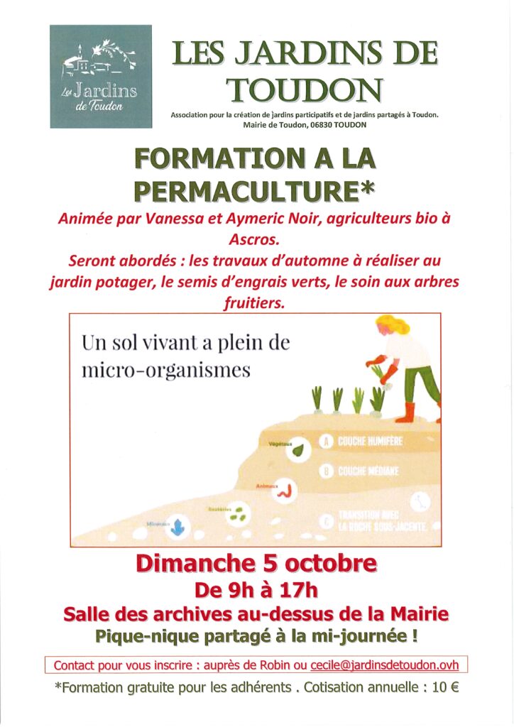 FORMATION PAR LES JARDINS DE TOUDON